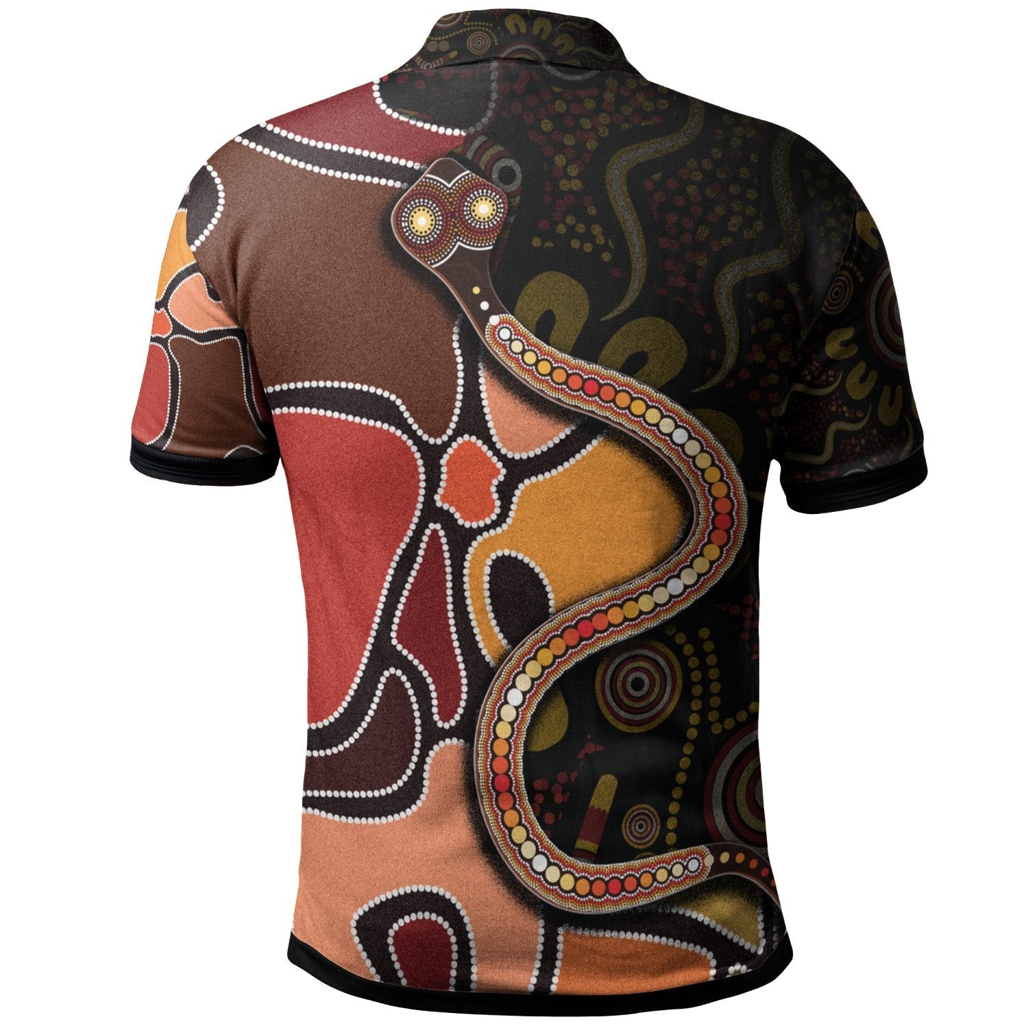 polo-shirts-aboriginal-snake-with-dot-painting