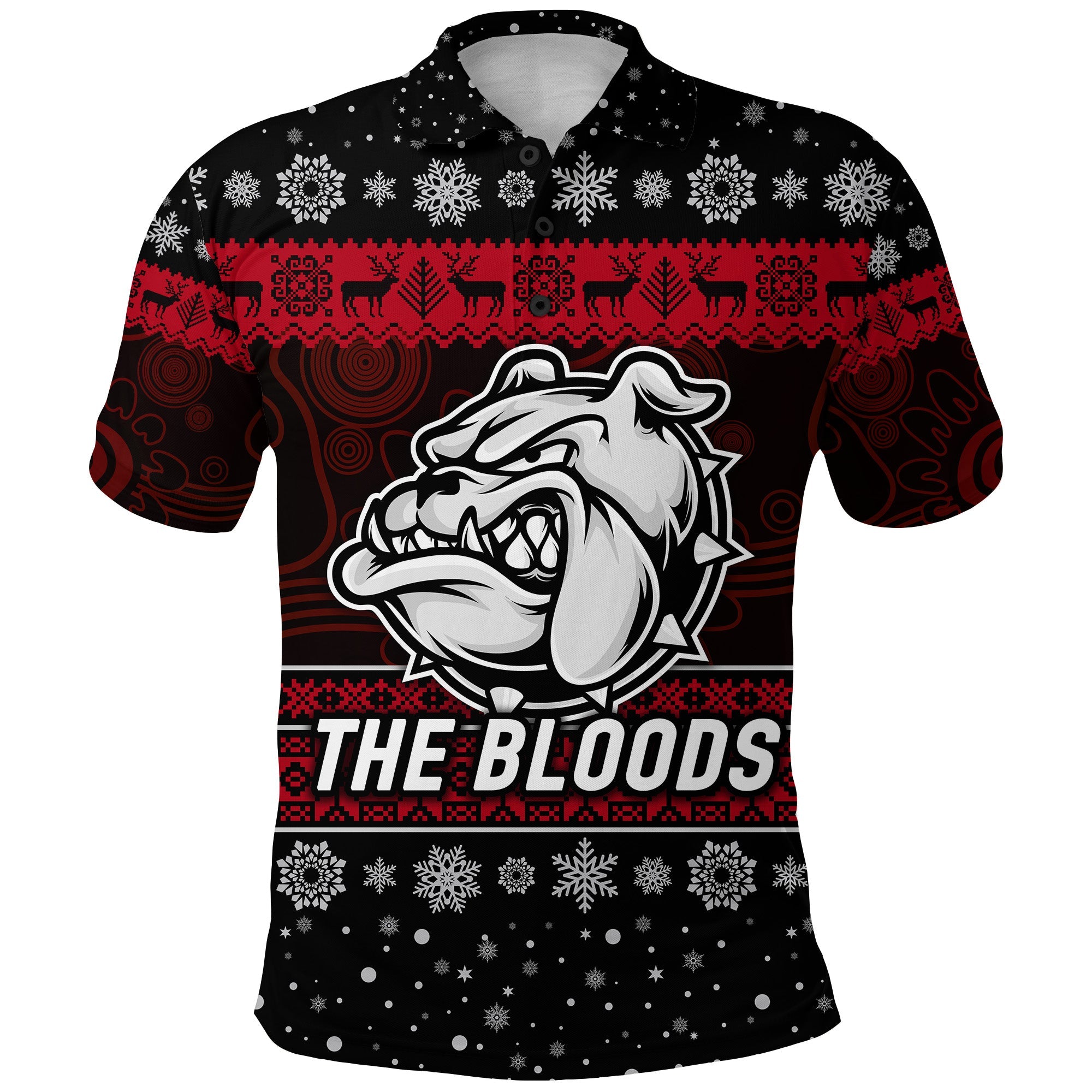west-football-club-alice-springs-polo-shirt-christmas-the-bloods-simple-style-black