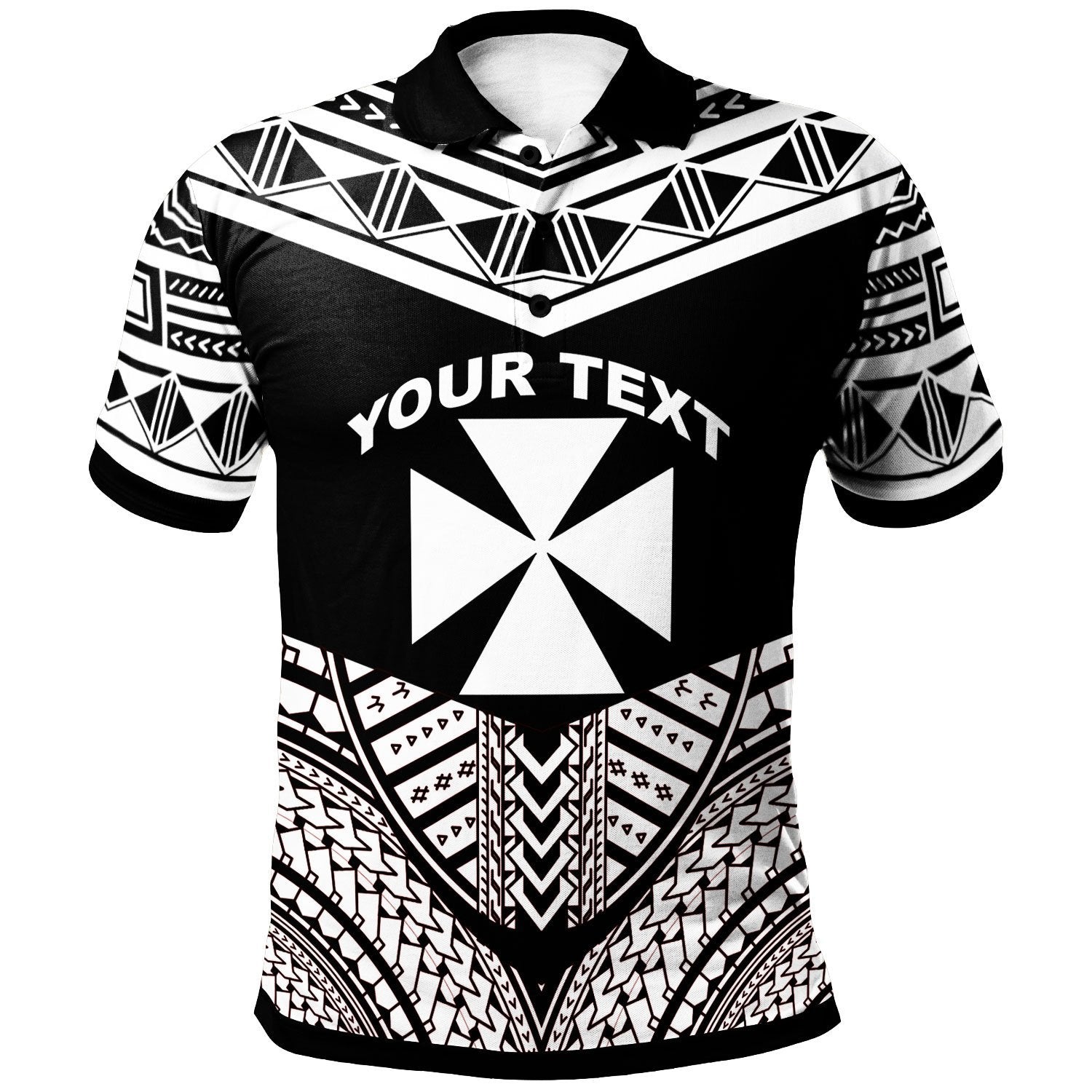 wallis-and-futuna-custom-personalised-polo-shirt-tribal-pattern-cool-style-white-color